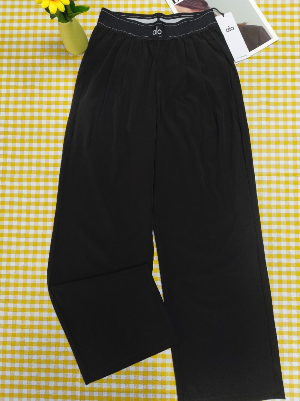 Alo Yoga Regular Black Trouser 💖Brand New